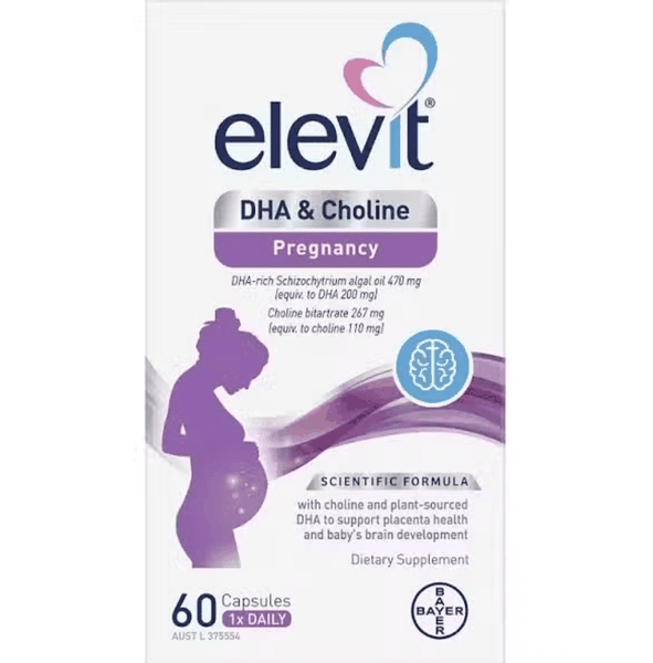 DHA bầu và sau sinh Elevit kèm Choline (60 viên)