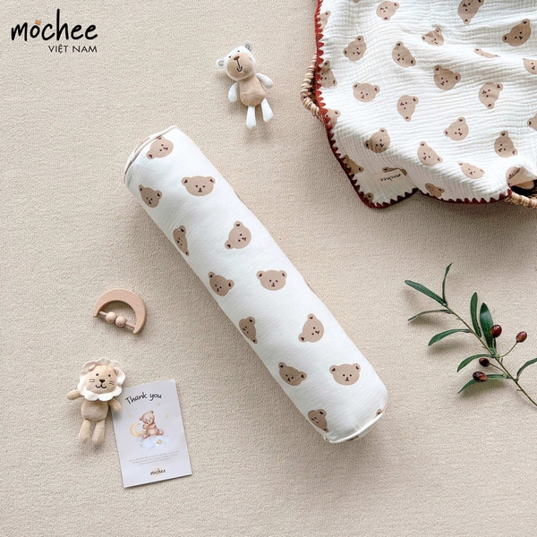 Gối ôm Muslin cho bé thương hiệu Mochee Việt Nam