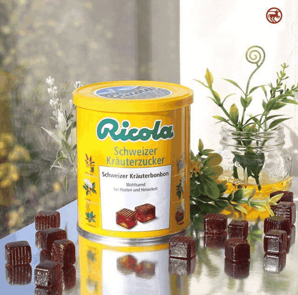 Kẹo ngậm ho Ricola thảo dược Đức giảm khàn giọng 250g