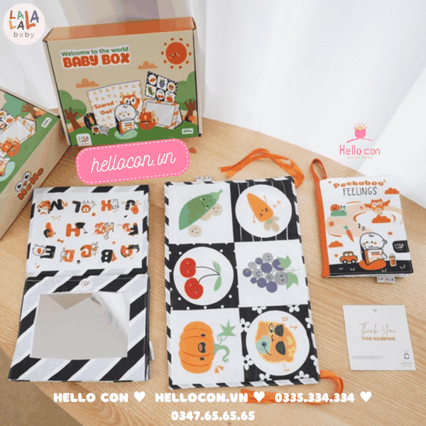 Bộ đồ chơi trẻ sơ sinh Baby box Welcome to the world