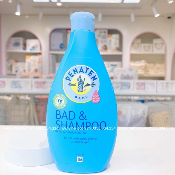 Sữa tắm Penaten (có thể gội) nội địa Đức chống cảm 400ml 0M+