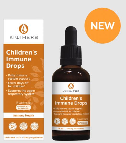 Tăng đề kháng Kiwiherb Children's Immune Drops trên 1 tuổi dạng giọt