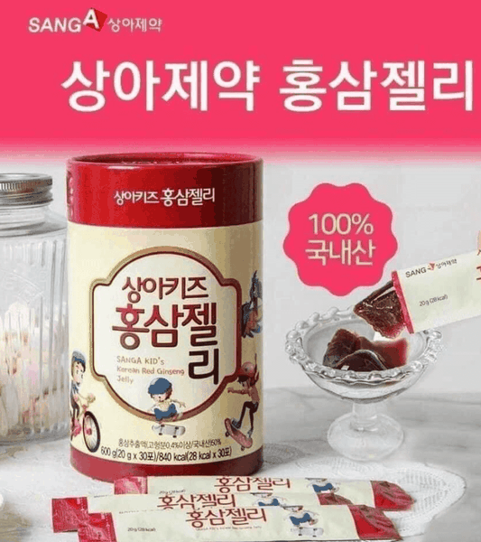 Thạch hồng sâm Hàn Quốc SangA Kid's trên 3 tuổi (20g x 30 thanh)