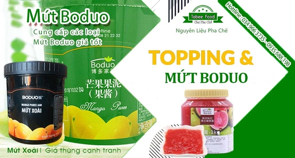 Mứt Boduo | Mứt giá tốt | Nguyên liệu trà sữa giá tốt