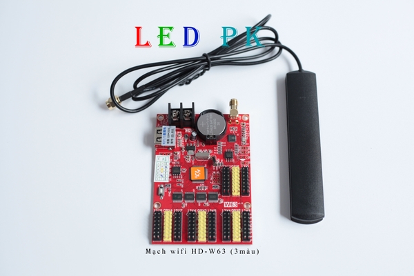 Card HD W63 (WIFI & USB) Module led 1 màu, 3 màu