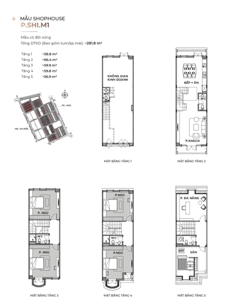 Shophouse liền kề Sao Biển SB7-2xx