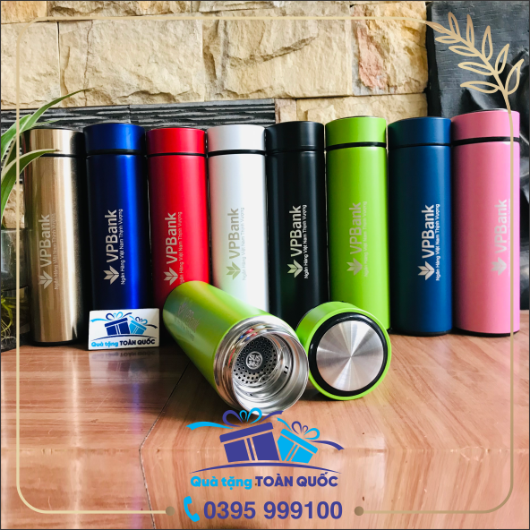bình giữ nhiệt inox 304, bình giữ nhiệt mầu xanh lá, bình giữ nhiệt mầu xanh chuối, bình nước giữ nhiệt, bình giữ nhiệt có sẵn lấy ngay, quà tặng học sinh, bình giữ nhiệt VP Bank