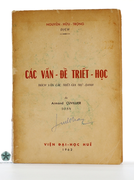 CÁC VẤN ĐỀ TRIẾT HỌC