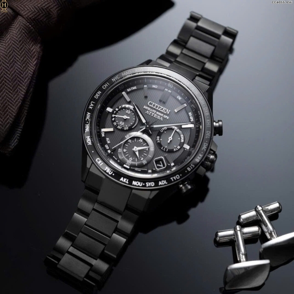 Đồng Hồ Nam Citizen Quartz Eco-drive Attelite Satellite Wave CC4055-65E