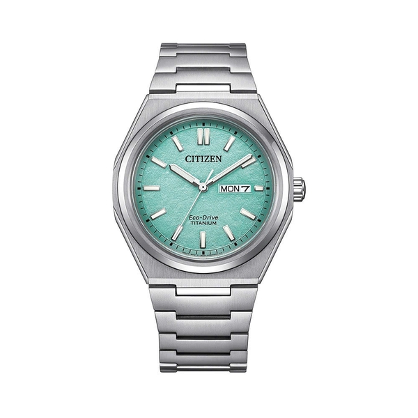 ề Citizen Quartz Eco-Drive Super Titanium Silver với mã : AW0130-85M Tiffany