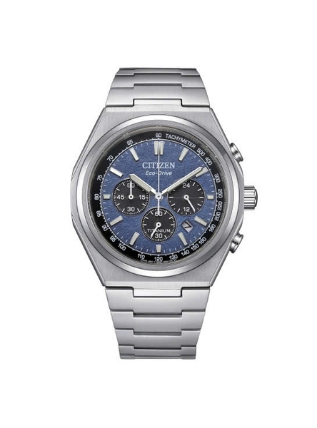 Citizen Zenshin Eco-Drive Super Titanium Chronograph CA4610-85L xanh dương