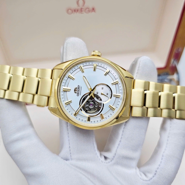 Orient Automatic Semi Skeleto Open Heart Small Second Gold RA-AR0007S10B ( RA-AR0007S ) ( RA-AR0007S30B ) ( RN-AR0007S )