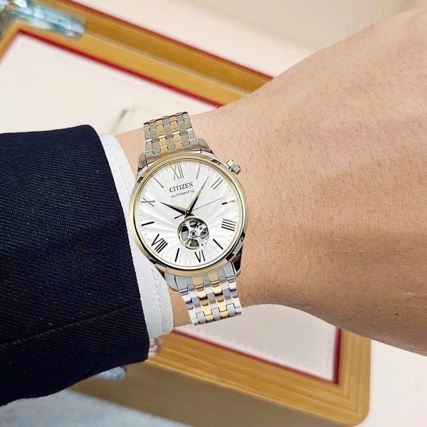 Citizen Automatic Mechanical Open Heart Demi Gold NH9136-88A