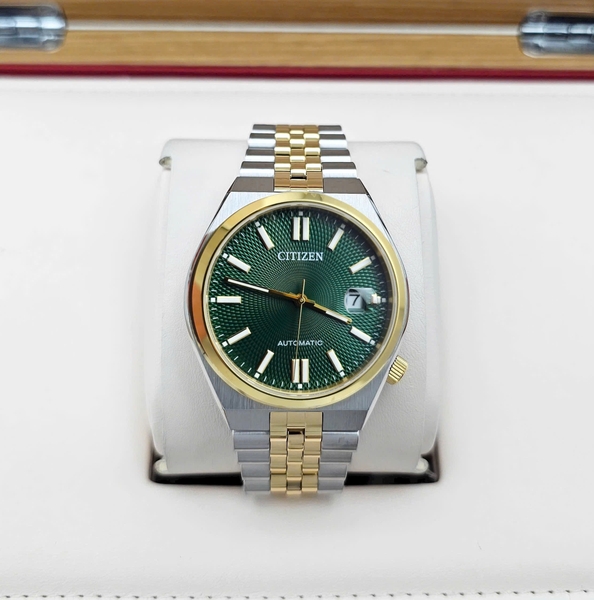 Citizen Automatic Tsuyosa 60h Demi Gold Green NK0024-54X