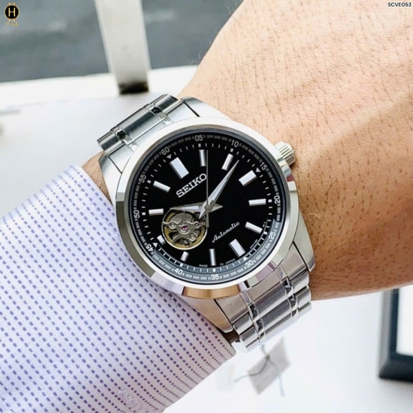 Đồng Hồ Nam Seiko Automatic Open Heart SCVE053