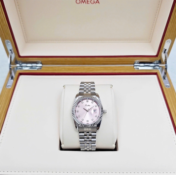 Scottie Quartz 9570 Thép Trắng Mặt Hồng