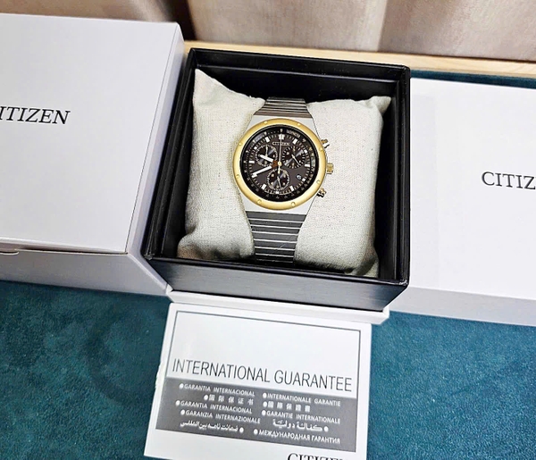 Citizen Quartz Eco-Drive Chronograph Tachymeter AT2544-64E