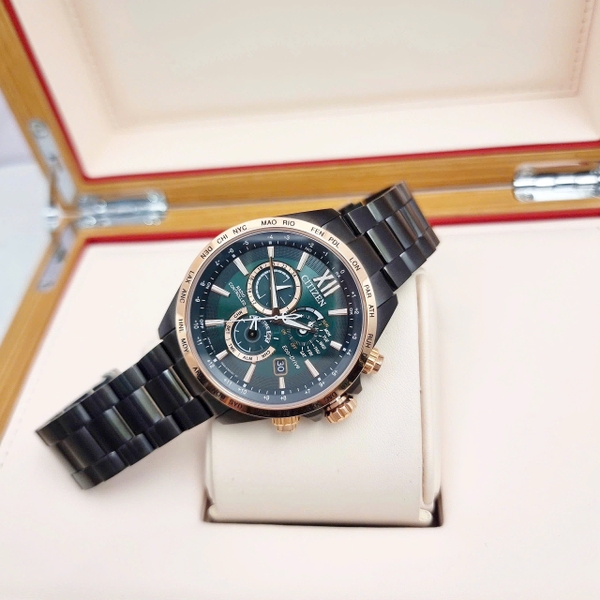 Citizen Quartz Eco-drive Radio-Controlled Perpetual Calendar CB5956-89X