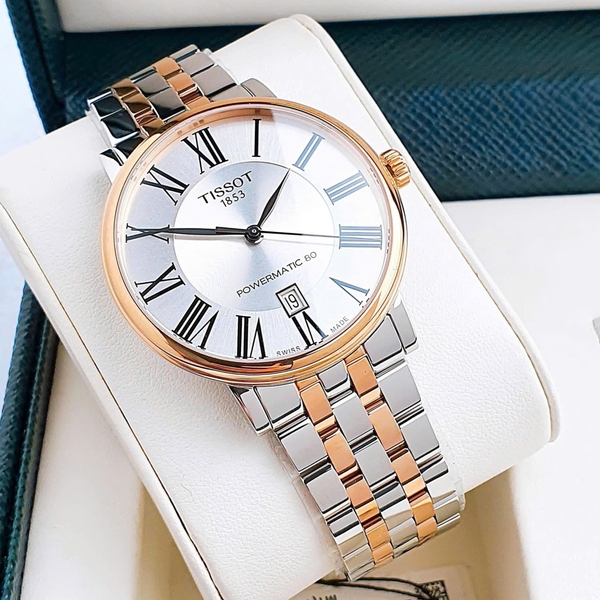 Đồng Hồ Nam Tissot Automatic Carson Premium Powermatic 80 T122.407.22.033.00 (T1224072203300)
