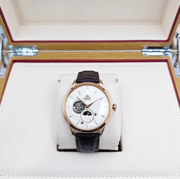 Orient Automatic Sun And Moon Gen 6 Open Heart  RA-AS0102S10B ( RA-AS0102S30B ) ( RA-AS0102S )