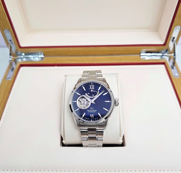 Orient  Star Automatic Semi Skeleton Blue RE-AT0001L00B ( RE-AT0001L )