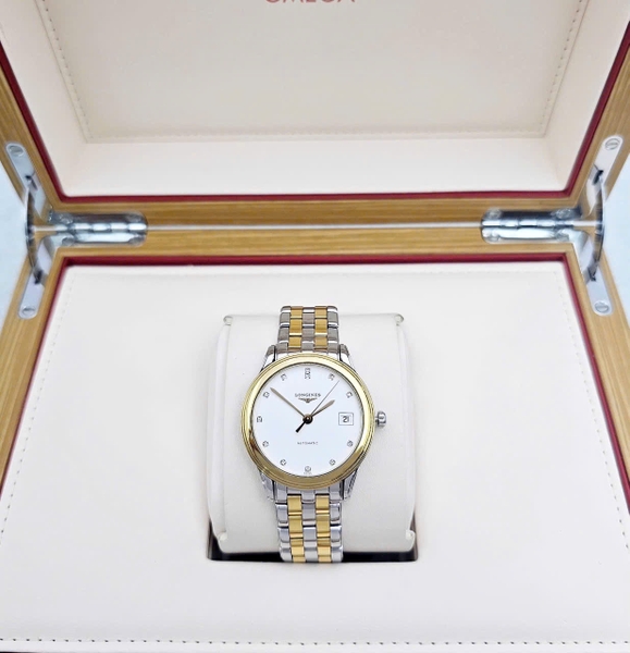 Longines Automatic Flagship Demi Gold Diamond L4.774.3.27.7 ( L47743277 )