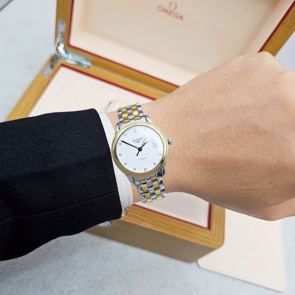 Longines Automatic Flagship Demi Gold Diamond L4.774.3.27.7 ( L47743277 )