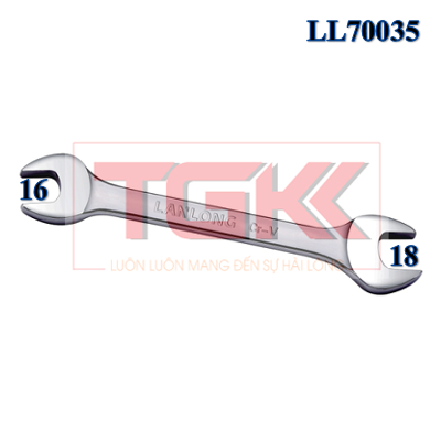 P.O.P　2点 Cờ lê 2 đầu miệng 16-18 LL70035 Siêu thị ốc vít