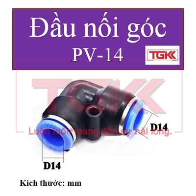 Đầu nối khí góc PV-14