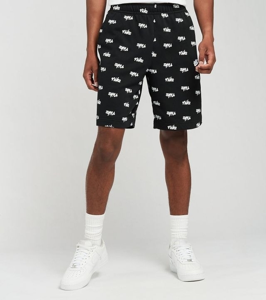 men's nike club script shorts