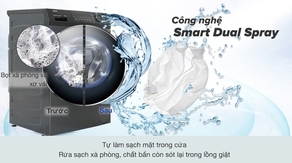 Máy giặt Aqua Inverter 8.5 kg AQD-A852J.BK