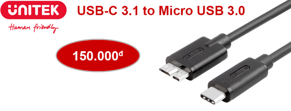 Unitek Y-C475 Cáp USB-C ra Micro USB 3.0