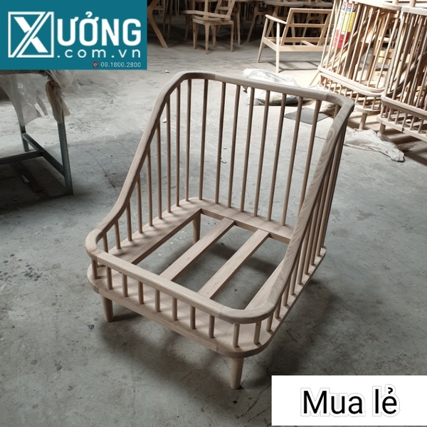 Phôi sofa KBH gỗ Ash