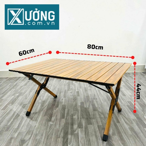 Bàn xếp 60x80cm khung nhôm picnic - dã ngoại