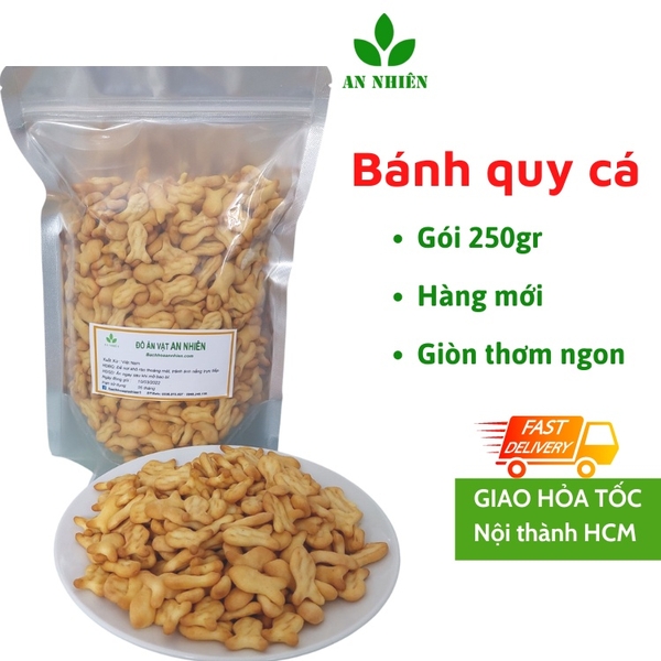 Bánh quy cá mặn giòn ngon, đồ ăn vặt hấp dẫn 250g