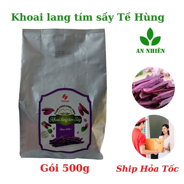 Khoai lang tím sấy khô Tề Hùng 500g