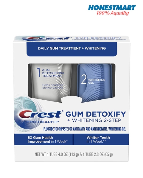 set-kem-danh-rang-giup-bao-ve-nuou-crest-gum-detoxify-whitening-2-step-toothpast