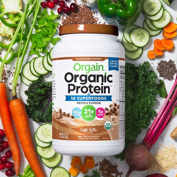 Bột Protein hữu cơ và siêu thực phẩm thực vật Orgain Organic Protein