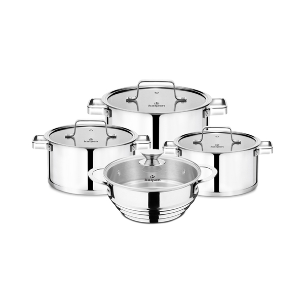 Bộ Nồi Inox 304 GliterX Kèm Xửng Hấp Inox 304 Size 20cm