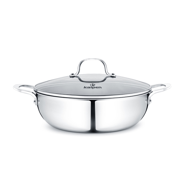 Chảo Inox Không Chống Dính Đúc Liền Nguyên Khối Kalpen Size 30cm