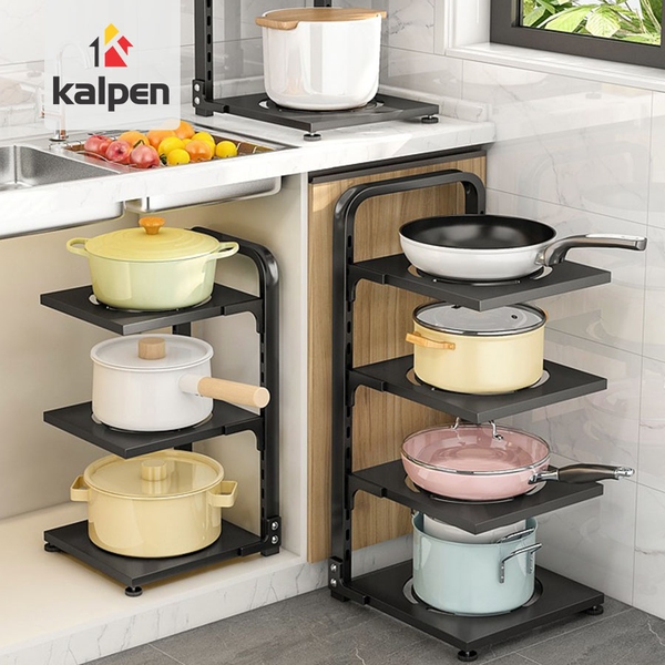 Giá Để Xoong Nồi Thép Carbon Kalpen