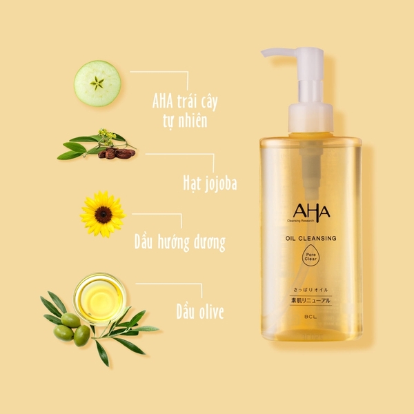 Dầu tẩy trang AHA sạch sâu lỗ chân lông Cleansing Research Oil Cleansing Pore Clear 200ml