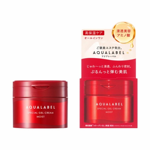 Kem dưỡng siêu dưỡng ẩm Shiseido Aqualabel Special Gel 90g (màu đỏ)