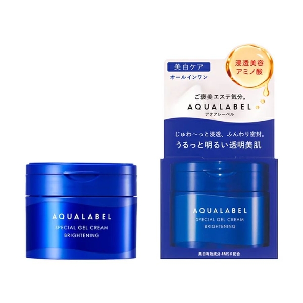 Kem dưỡng ẩm Shiseido Aqualabel Special Gel White trắng da cấp ẩm ngừa sạm nám da 5 in 1 90g