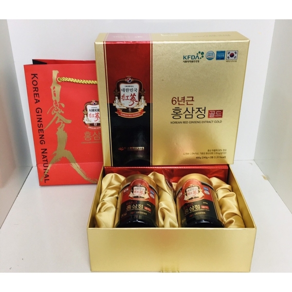 Cao Hồng Sâm VIP KGN Korean Red Ginseng Extract Gold Hàn Quốc 2 lọ x 240gr
