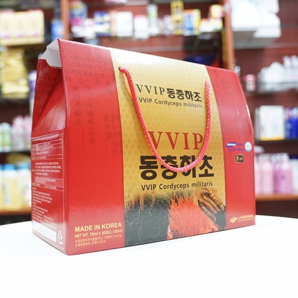 Tinh chất đông trùng hạ thảo VVIP Cordyceps militaris hộp 30 gói x 70 ml Hàn Quốc