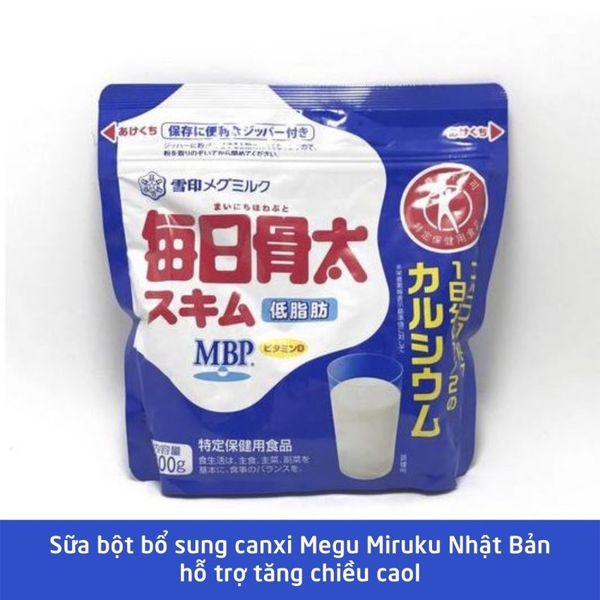 Sữa bột bổ sung canxi Megu Miruku