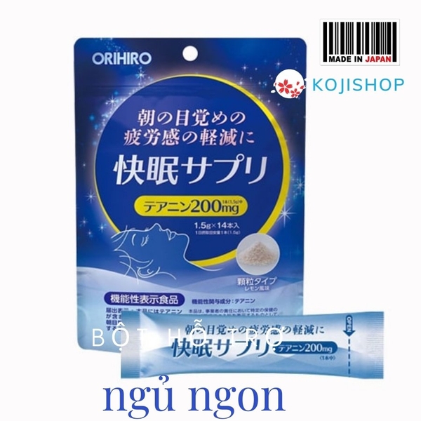 Bột hỗ giấc ngủ Orihiro Nhật Bản 14 gói