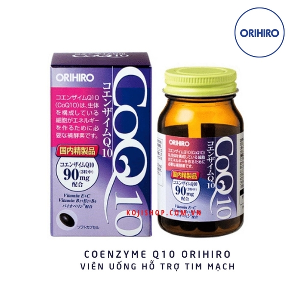 Viên uống hỗ trợ tim mạch Coenzyme Q10 Orihiro