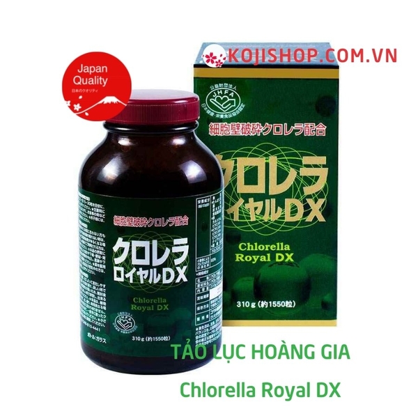 Viên uống tảo lục Chlorella Royal DX hộp 1550 viên